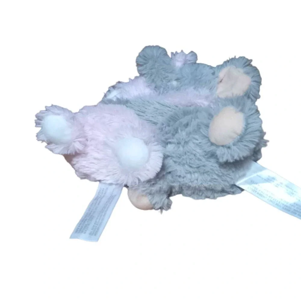 Warmies twin Elephant grey and pink plush